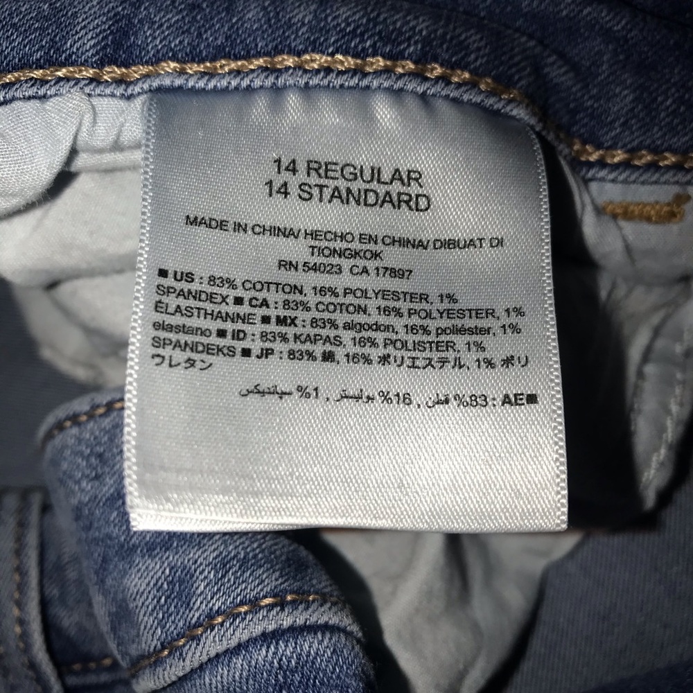 Old Navy Hand Crossstich Custom Jeans - Picture 5 of 5